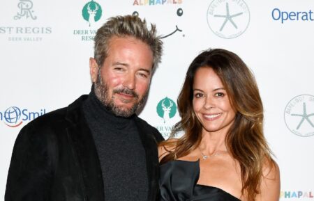 Scott Rigsby and Brooke Burke on red carpet