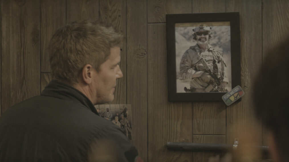 David Boreanaz as Jason Hayes and Scott Foxx as Full Metal in the 'SEAL Team' Season 4 Finale 