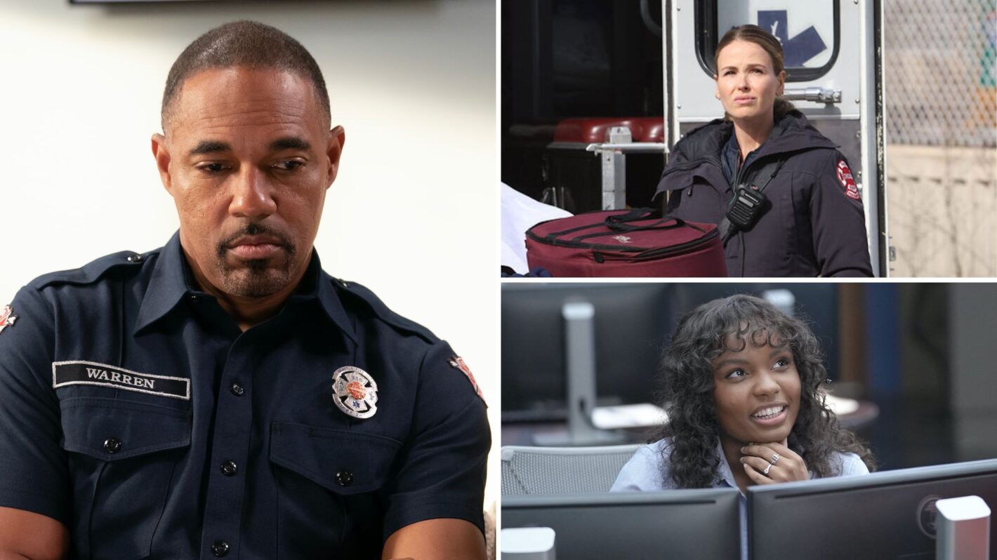 Jason George on 'Station 19'; Jocelyn Hudon as Novak in 'Chicago Fire' Season 12 Episode 9 'Something About Her'; Sierra McClain as Grace in '9-1-1: Lone Star' Season 4 Episode 2 'The New Hot Mess'