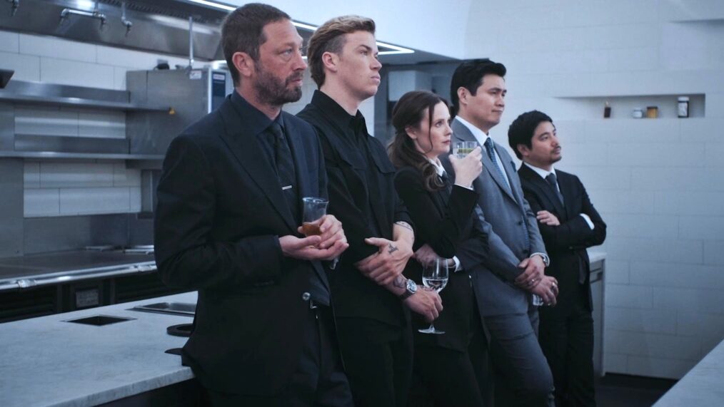 Ebon Moss-Bachrach, Will Poulter, Sarah Ramos, Rene Gube, and Andrew Lopez in 'The Bear' Season 3