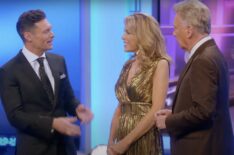 Ryan Seacrest, Vanna White, and Pat Sajak in 'Wheel of Fortune'