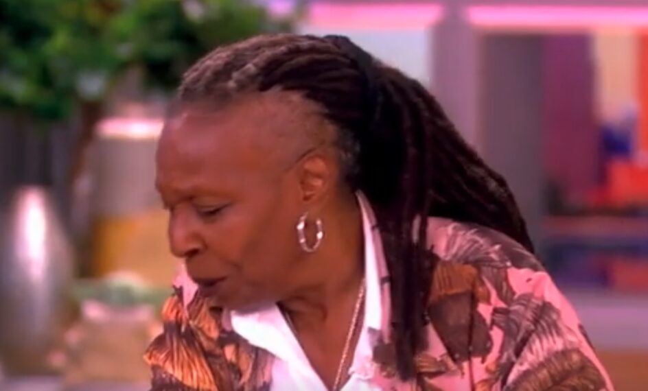 Whoopi Goldberg spitting on The View