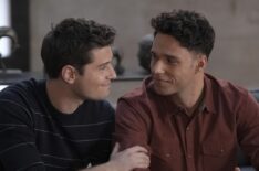 Ronen Rubinstein as T.K. and Rafael Silva as Carlos in '9-1-1: Lone Star'