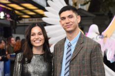 Archie Renaux with his partner Annie O'Hara attend the 'Catherine Called Birdy' UK premiere at the Curzon Mayfair on September 20, 2022 in London, England.