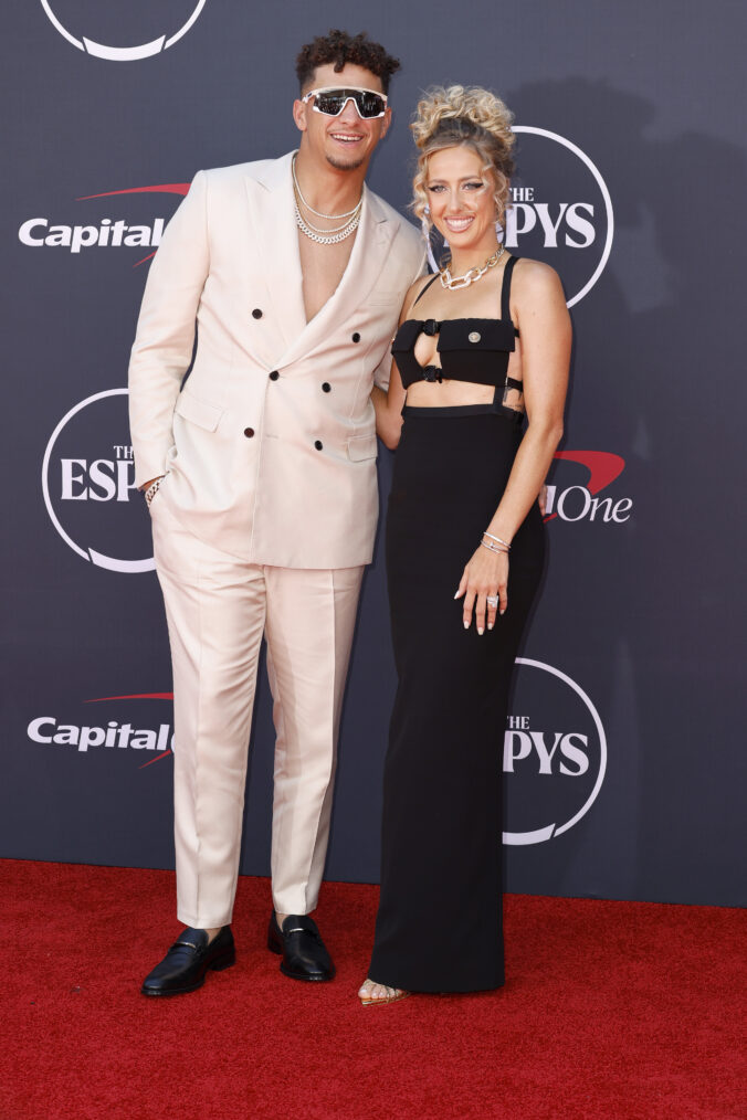 Patrick Mahomes and Brittany Mahomes attend The 2023 ESPY Awards