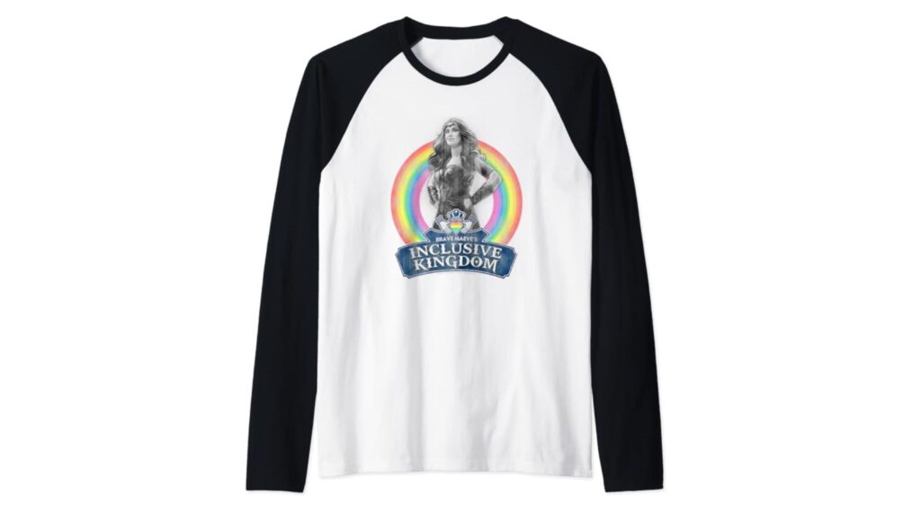 The Boys Brave Maeve's Inclusive Kingdom Raglan Baseball Tee