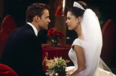 Cameron Mathison as Ryan Lavery and Esta TerBlanche as Gillian Andrassy on 'All My Children'