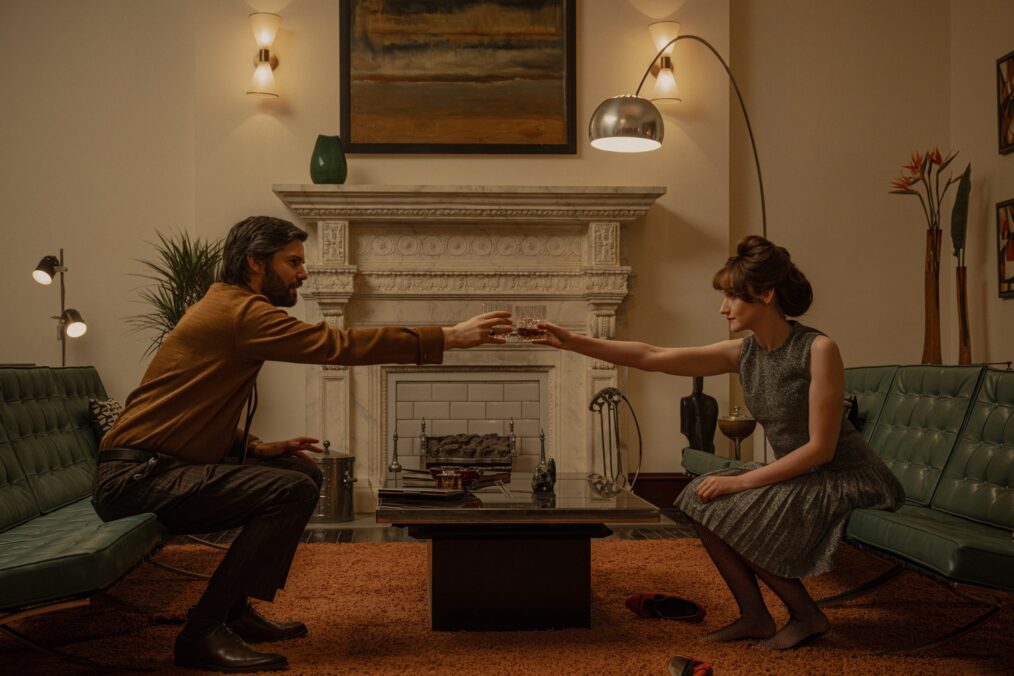 Jim Sturgess as Alan Marchand and Julia Garner as Terry Gionoffrio for 'Apartment 7A'
