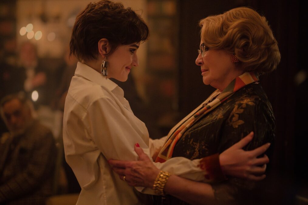 Julia Garner as Terry Gionoffrio and Dianne Wiest as Minnie Castavet in Apartment 7A