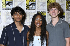 Aryan Simhadri, Leah Jeffries and Walker Scobell of “Percy Jackson and the Olympians” at the 2024 San Diego International Comic-Con