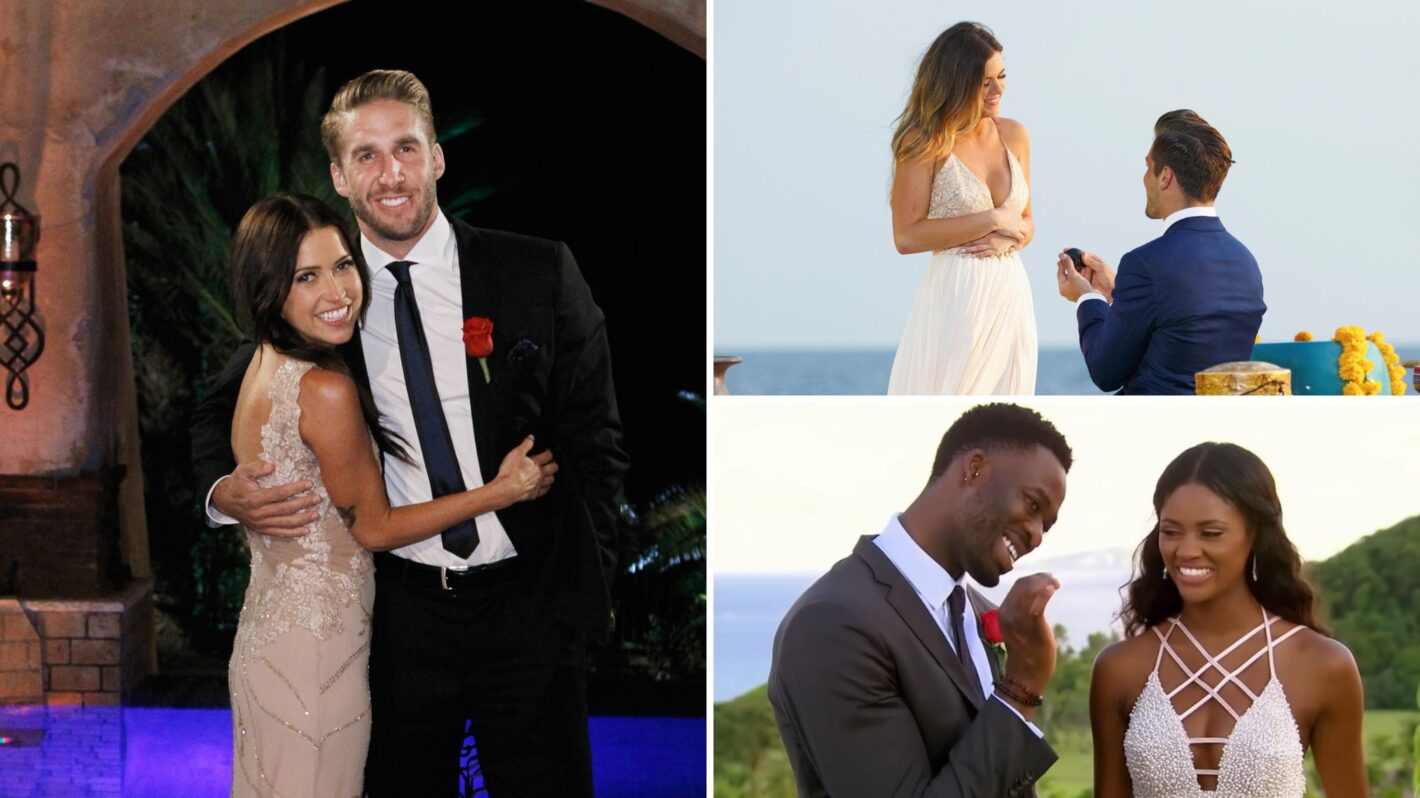 Kaitlyn Bristowe and Shawn Booth of 'The Bachelorette,' Jojo Fletcher and Jordan Rodgers on 'The Bachelorette,' Charity Lawson and Dotun Olubeko on 'The Bachelorette'