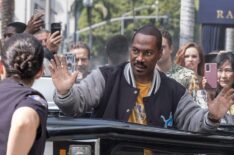 Bria Murphy as Officer Renee Minnick and Eddie Murphy as Axel Foley in 'Beverly Hills Cop: Axel F'