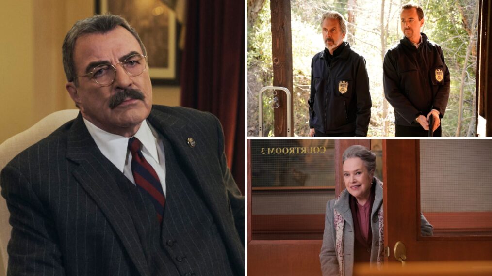 Tom Selleck as Frank Reagan on 'Blue Bloods,' Gary Cole as Alden Parker and Sean Murray as Timothy McGee on 'NCIS,' and Kathy Bates as Madeline Matlock on 'Matlock'