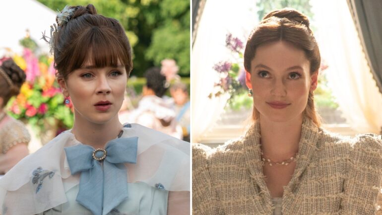 Claudia Jessie and Hannah Dodd for 'Bridgerton'
