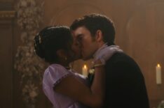 Simone Ashley and Jonathan Bailey in 'Bridgerton' Season 2