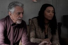 Joe Mantegna as David Rossi and Aisha Tyler as Dr. Tara Lewis in 'Criminal Minds: Evolution' Season 17 Episode 6 'Message in a Bottle'