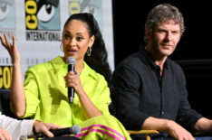 Cynthia Addai-Robinson and Sam Hazeldine at 'The Lord of the Rings: The Rings of Power' Panel at the 2024 San Diego International Comic-Con