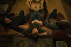 Aasif Mandvi as Ben Shakir, Katja Herbers as Kristen Bouchard and Mike Colter as David Acosta in 'Evil' Season 4 Episode 9 'How to Build a Chatbot'