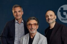 Steve Holland, Chuck Lorre, and Steven Molaro for 'Georgie & Mandy's First Marriage' at TCA