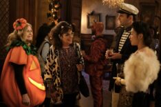 Rose McIver, Caroline Aaron, John Reynolds, and Christine Ko in 'Ghosts' - 'Halloween 3: The Guest Who Wouldn’t Leave'