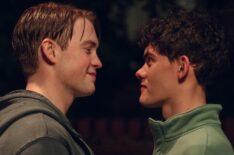 Kit Connor as Nick and Joe Locke as Charlie in 'Heartstopper' Season 3
