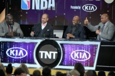 Shaquille O'Neal, Ernie Johnson Jr., Kenny Smith, and Charles Barkley