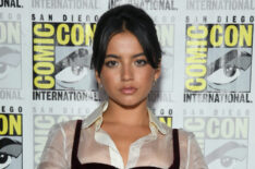 Isabela Merced attends the Alien: Romulus Panel in Hall H at SDCC in San Diego, California on July 26, 2024.