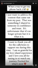 'Love Island USA' Star Kendall Washington Opens Up About Leaked Naked