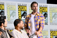Laz Alonso and Chace Crawford at the 'Let's Hear It for Prime Video's The Boys' Panel 2024 San Diego International Comic-Con