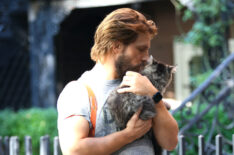 Logan Marshall-Green is seen on the set of 'And Just Like That' on July 02, 2024 in New York City.