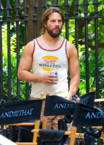 Logan Marshall-Green is seen on the set of the series 'And Just Like That' on August 01, 2024 in New York City.