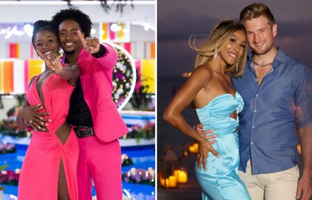 Kordell Beckham and Serena Page; Taylor Smith and Carsten 'Bergie' Bergersen of 'Love Island USA'