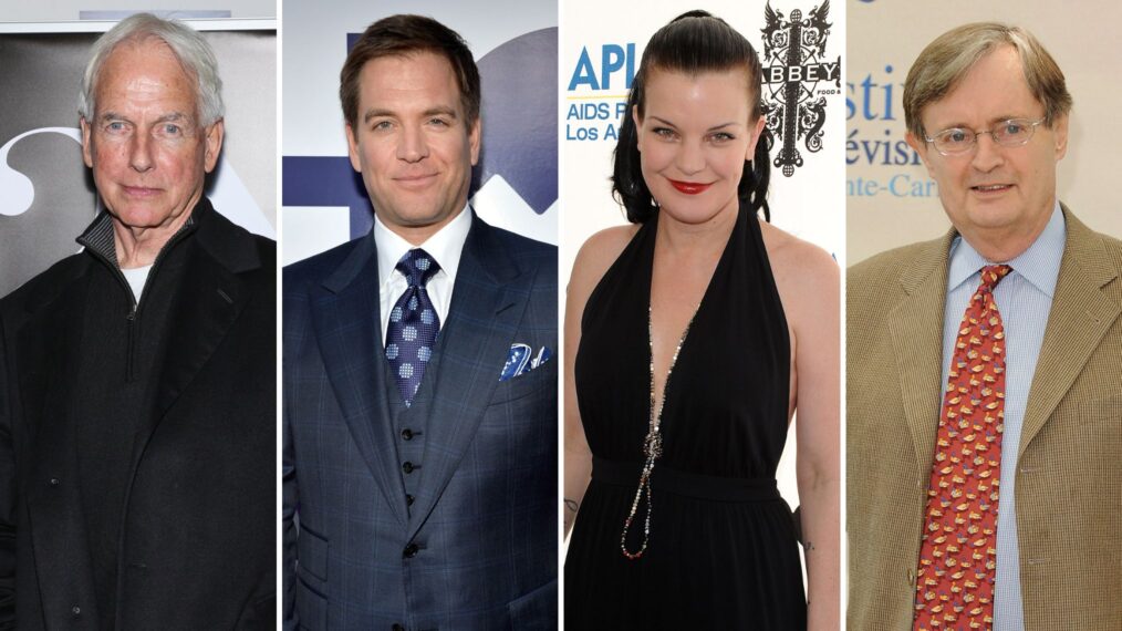 Mark Harmon, Michael Weatherly, Pauley Perrette, and David McCallum