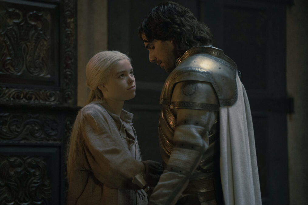 Milly Alcock and Fabien Frankel in 'House of the Dragon' Season 1