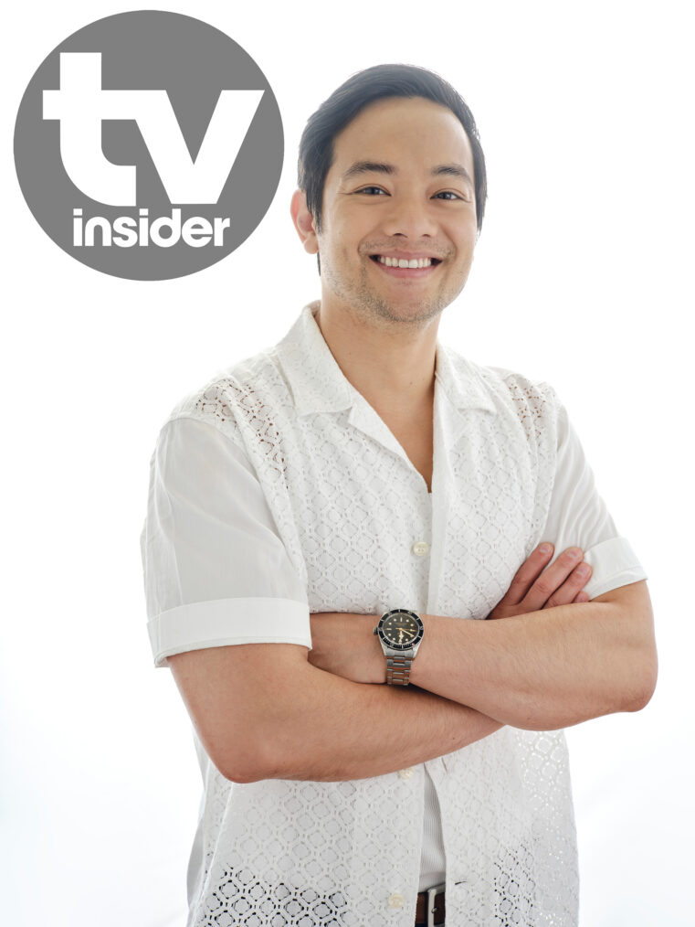 Osric Chau of 'Holidazed' at TV Insider's studio at Summer TCA 2024