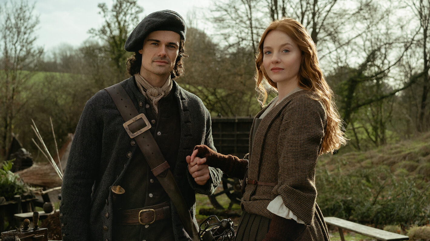 Jamie Roy and Harriet Slater in 'Outlander: Blood of My Blood'