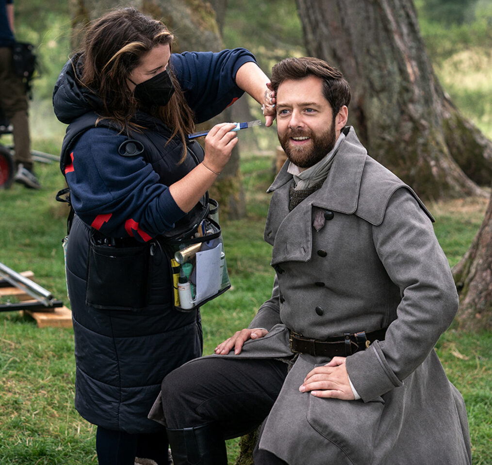 Richard Rankin as Roger on set of 'Outlander' Season 7 Part 2