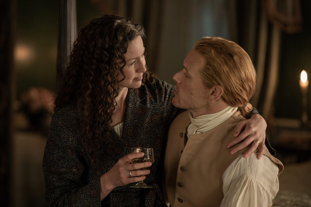 Caitriona Balfe as Claire, Sam Heughan as Jamie in 'Outlander' Season 7 Part 2