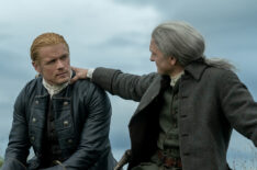 Sam Heughan as Jamie and Steven Cree as Ian Murray in 'Outlander' Season 7 Part 2