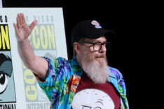 Rodger Bumpass speaks onstage during the 'Celebrating 25 Years Of Nickelodeon's 'SpongeBob SquarePants'' panel during 2024 Comic-Con International at San Diego Convention Center