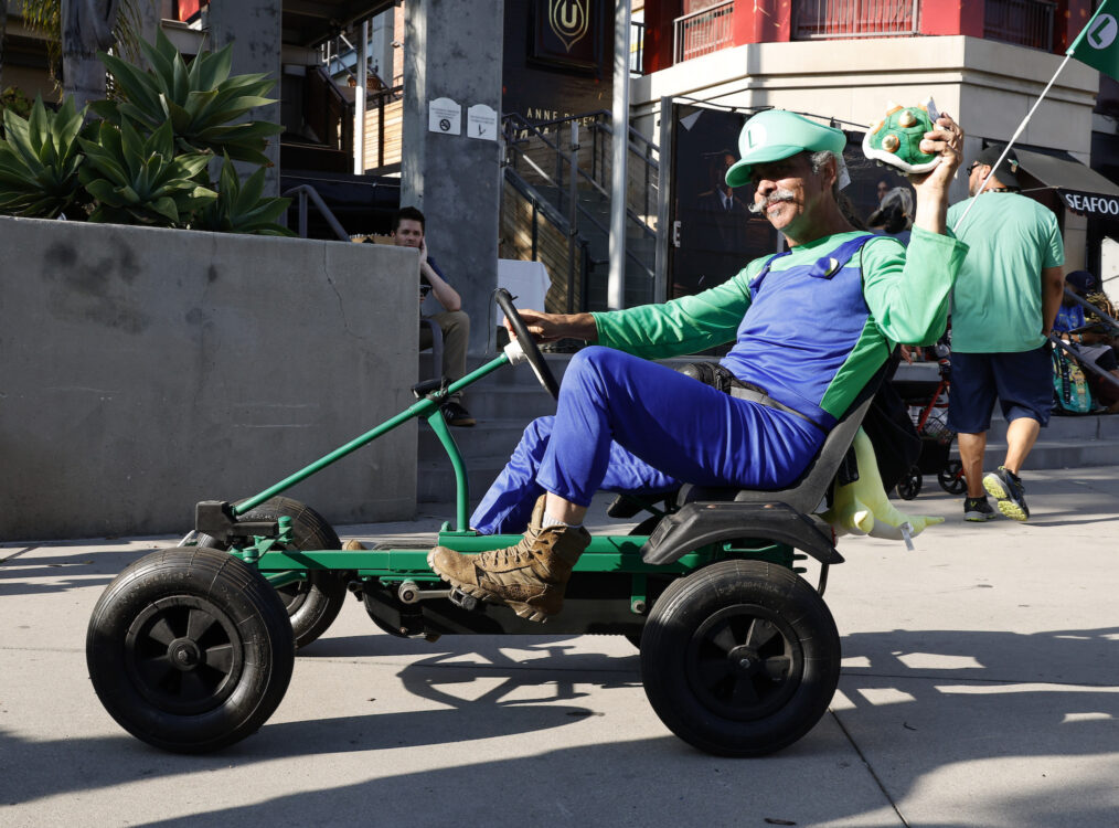 Luigi Mario Kart cosplay at San Diego Comic-Con 2024