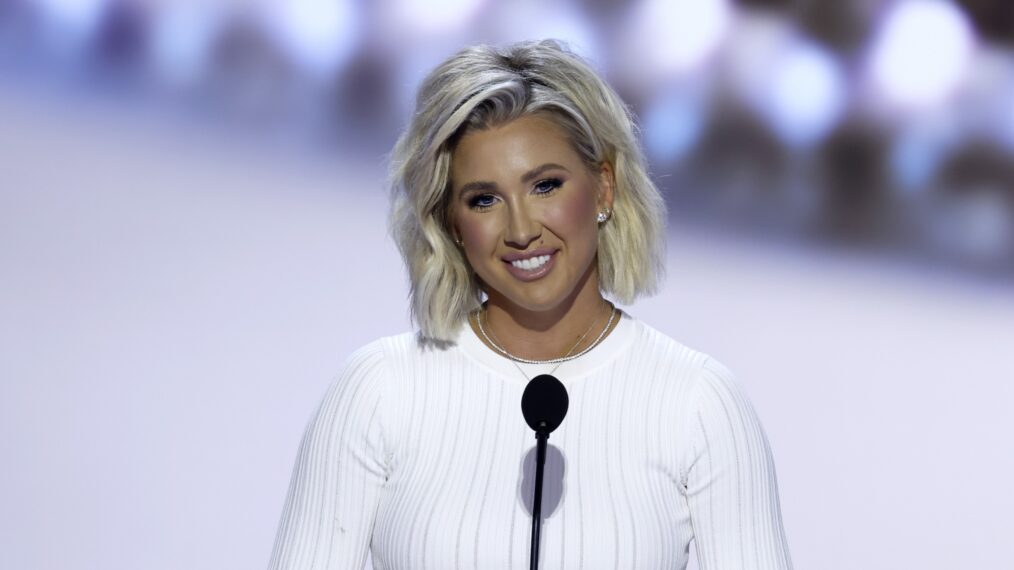Savannah Chrisley on stage at RNC convention