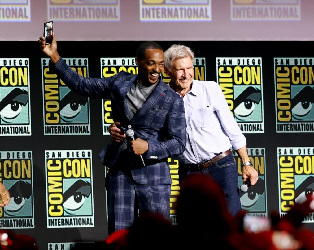 Anthony Mackie and Harrison Ford from 'Captain America: Brave New World' at SDCC 2024