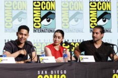 Rhenzy Feliz, Cristin Milioti and Mike Marino for 'The Penguin' at SDCC 2024