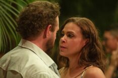 A.J. Buckley as Sonny Quinn and Toni Trucks as Lisa Davis in 'SEAL Team ' Season 7 Episode 8 'Appetite for Destruction'