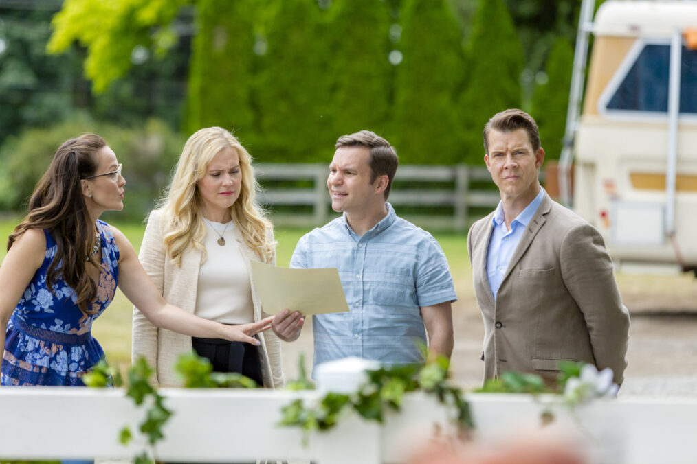 Eric Mabius, Kristin Booth, Geoff Gustafson, Yan-Kay Crystal Lowe in 'Signed, Sealed, Delivered: The Road Less Traveled'