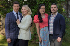 Eric Mabius, Kristin Booth, Geoff Gustafson, Yan-Kay Crystal Lowe in 'Signed, Sealed, Delivered: A Tale of Three Letters'
