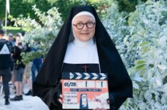 Lorna Watson on 'Sister Boniface Mysteries' Set