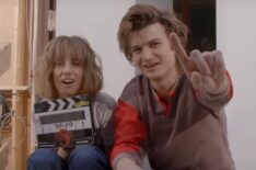 Maya Hawke and Joe Keery on set of 'Stranger Things' Season 5