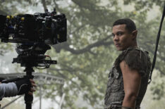 Ismael Cruz Córdova as Arondir behind the scenes of 'The Lord of the Rings: The Rings of Power' Season 2